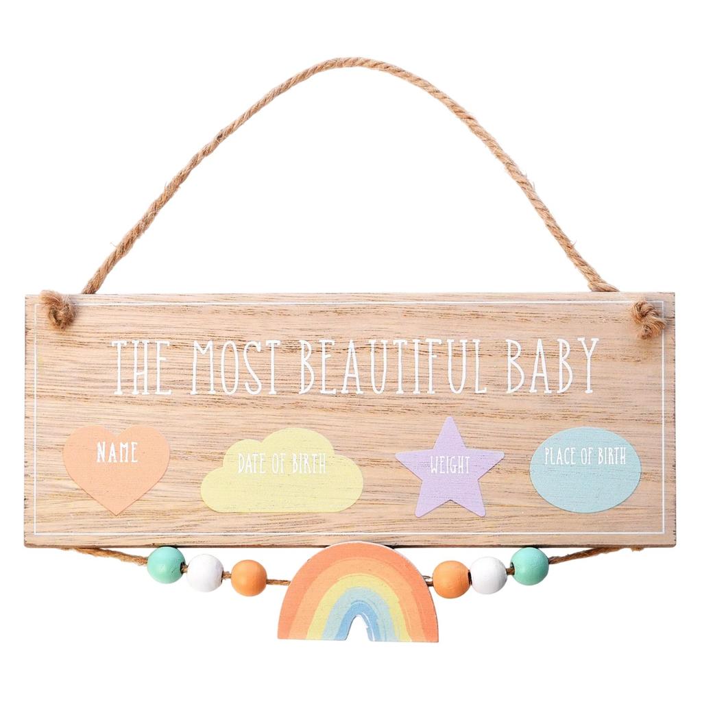 Celebrations Petit Cheri Most Beautiful Baby Hanging Plaque