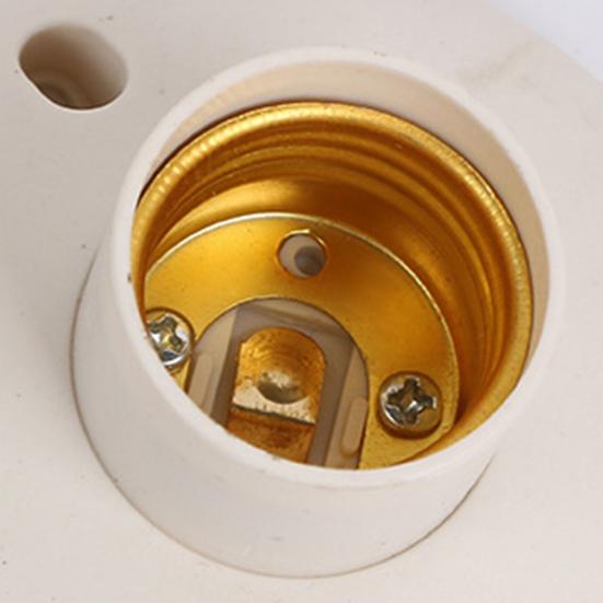 E27 Lampenfassung mit EU-Steckern & Kabel Schwer entflammbare Lampenfassung für Heimbeleuchtung Schraubbirnenfassung Sockel DIY Leuchtenersatzteil
