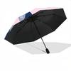 1pc Elephant Family Automatic Folding Umbrella - Compact 8-Rib Design, Durable Plastic & Iron, Lightweight for Outdoor Daily Use076