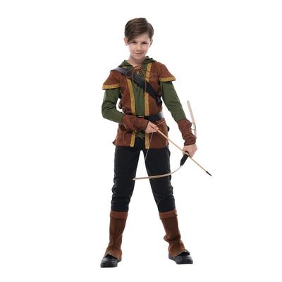 Costume da arciere per bambini Costume da cacciatore per ragazzi Robin Hood Cosplay per abiti da festa di carnevale di Halloween Purim