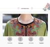 Premium Ethnic-Style Embroidered Satin Jacquard Coat with Frog Button