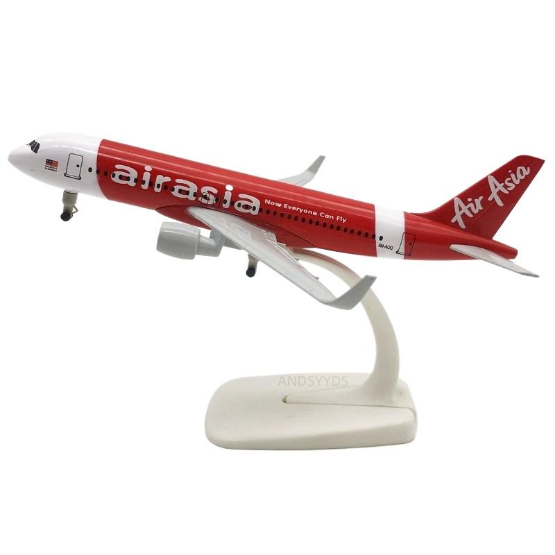 

Масштаб 1/400 Сплав A320 Asian Air Airways Модель Самолета 320 20см Литая Модель Самолета с Колесами Самолет-Модель Игрушка Коллекция Декорация красный
