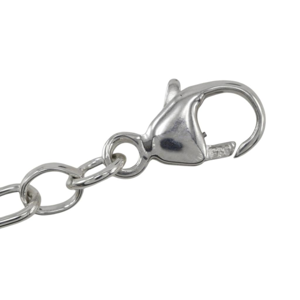 TIFFANY&Co. Heart Lock Charm Bracelet Silver925 2.8g Unisex Used