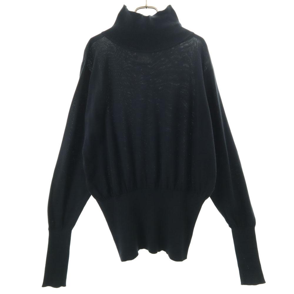 Yohji Yamamoto 80s Vintage Japanese Ribbed Belly Warmer Long sleeve Mock neck Cut Men's Used