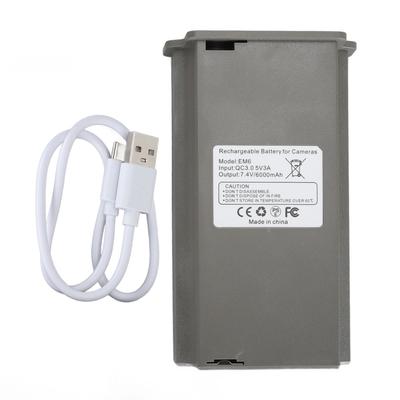 Hunting Camera Battery Pack Grey 6000mAh Rechargeable Indicator Light Lithium Battery Pack for