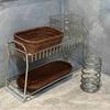 Stainless Steel Bathroom Vanity Organizer Shelf