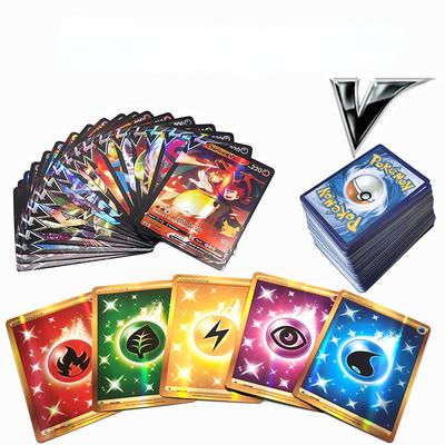 100Pcs Pokemon Cards Shining VSTAR GX EX VMAX MEGA TAG TEAM Energy Trainer Charizard Pikachu Collection Battle Card S39