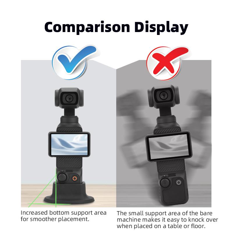 Desktop Stand Holder For DJI Osmo Pocket 3 Silicone Supporting Base Handheld Gimbal Support Adapter Base Camera Accessories