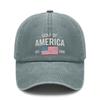 [Patriotic Baseball Cap] 2025 Gulf Of AMERICA Print Adjustable Hat Vintage Washed Polyester - Unisex Casual Outdoor Sports Gift For July 4Th