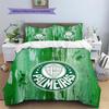 SE Palmeiras Pattern Bedding Quilt Set  Home Decoration  Gift (1 * Duvet Cover + 2 * Pillowcase  Without Core)
