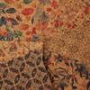 Designer 0.45 mm Organic Vegan Synthetic Printed PU Leather Cork Fabric for Clothing Bags Shoes Making Phone Case Cover Notebook