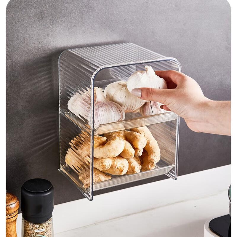 Guan Zhuo Jia Drill-Free Wall-Mounted Kitchen Organizer