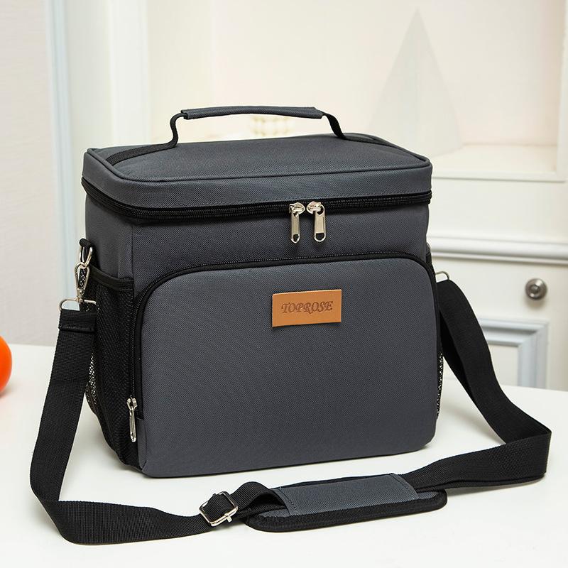 

Insulated Lunch Bag With Should Strap Handle Cooler Bag Women Portable Bento Food Bag For Men Thermal Lunch Box Ice Bag 24cm x16cm x 21cm