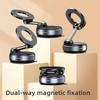 Upgraded 360° Vacuum Magnetic Phone Holder, Magnetic Car Phone Mount, Hands-Free Suction Cup Phone Holder for Car/Gym/Mirror