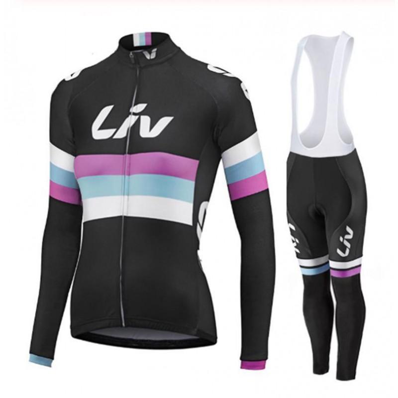 Long Sleeve Cycling Jersey Set Unisex Mountain Road Bike Quick Dry Sportswear