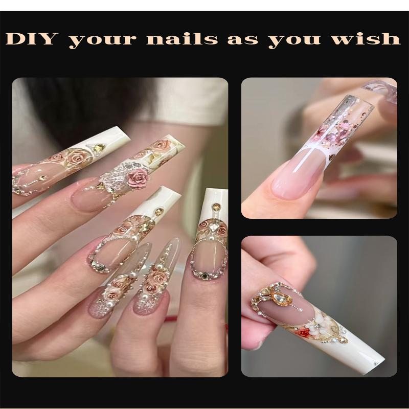 120 Pcs/Box Space French Dual Forms 15 Sizes Clear Zone Molds For Builder Gel Extension Professional Salon Home Manicure Diy
