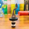Wine Bottle Stopper Leak-proof Wine Stopper Push-type Design Silicone Wine Bottle Sealer for Home Kitchen