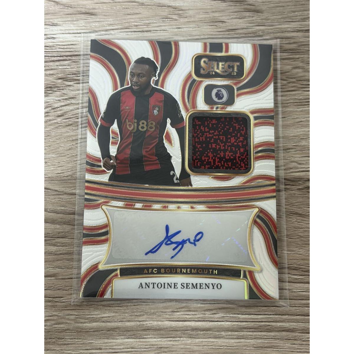 Used 2024-25 Panini Select Antoine Semenyo Autographed Jersey Card AFC Bournemouth