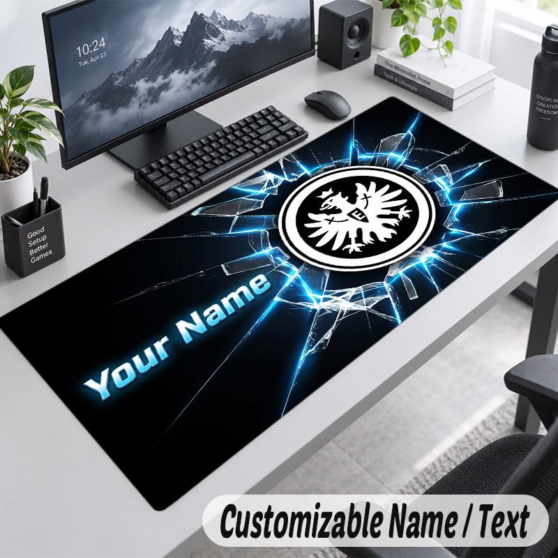 Custom Name Text Mouse Pad Eintracht Frankfurt Personalized Desk Pad For Work And Gaming