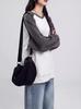 Women's Color Block Raglan Sweatshirt - Thin Long Sleeve, Round Neck, Drop Shoulder, Loose Fit for Autumn/Winter 2024