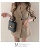 Women's Khaki Slim-Waist Suit Jacket - Korean & Hong Kong Style, Retro, Medium-Long for Spring & Autumn