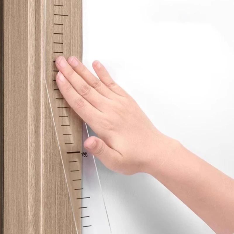 1 Stück Höhenaufkleber 0-200cm Maßband Wandaufkleber für Kinderzimmer Kinderzimmer Schlafzimmer Wasserdicht Wachstumstabelle