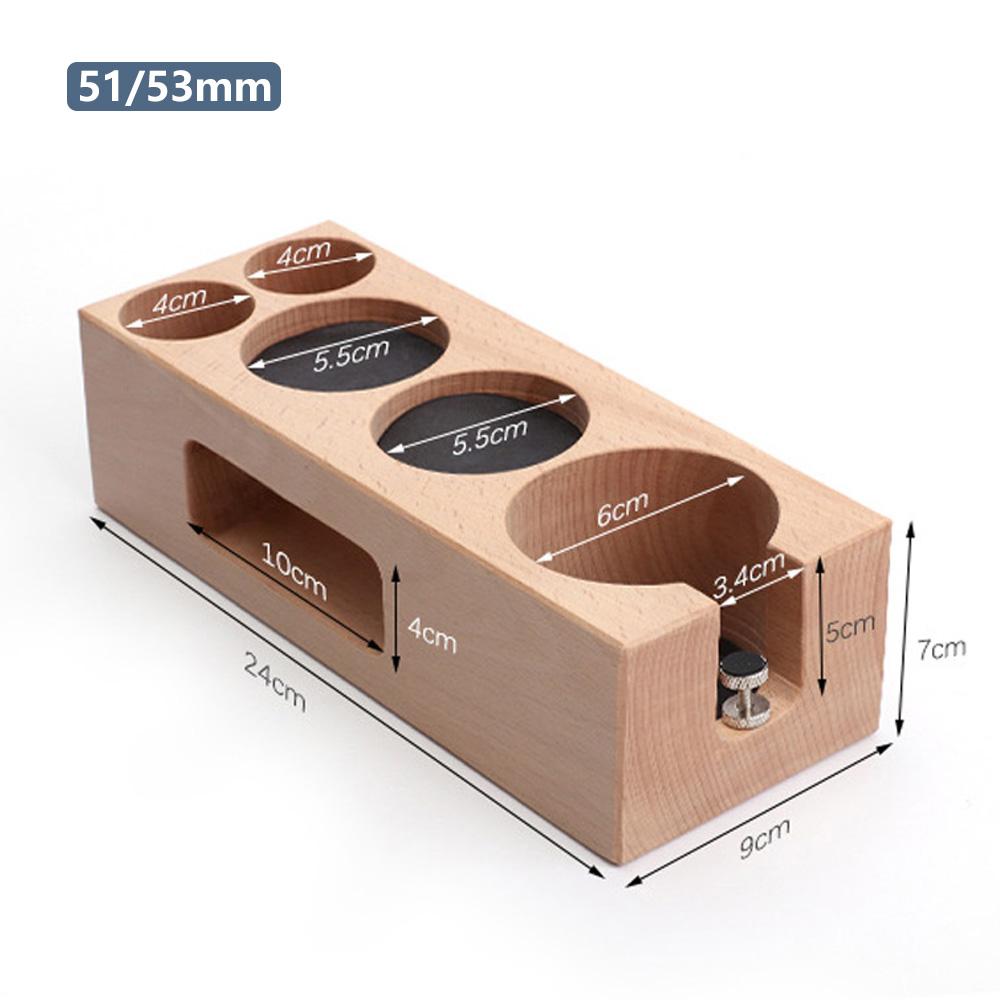 

Coffee Tamper Holder,Filter Stand, Wooden Filling Base,Espresso Distributor,Mat Rack,Coffee Maker Tools, Accessories,51/53/58mm