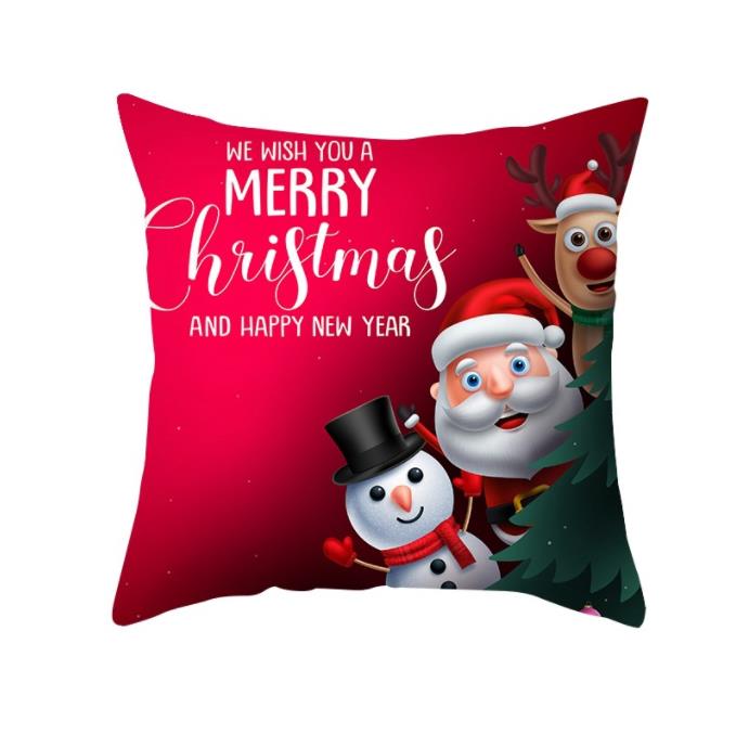 2022 Cartoon Christmas Style Collection Cushion Cover Printed Pillow Living Room Decorative Pillowcase Pillowcase Aesthetics