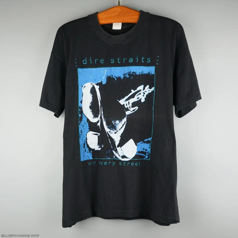 Vintage 1991 Dire Straits t-shirt On Every Street tour IL068 Unisex T-Shirt M