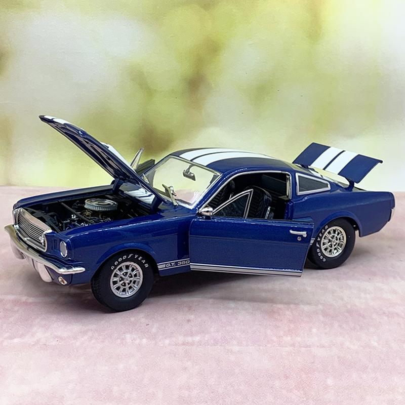 

1:18 литых под давлением Cobra Shelby 1966 GT 350 Alloy Full Open Car Model Vehicles Car Boys Toy Gifts Collection синий