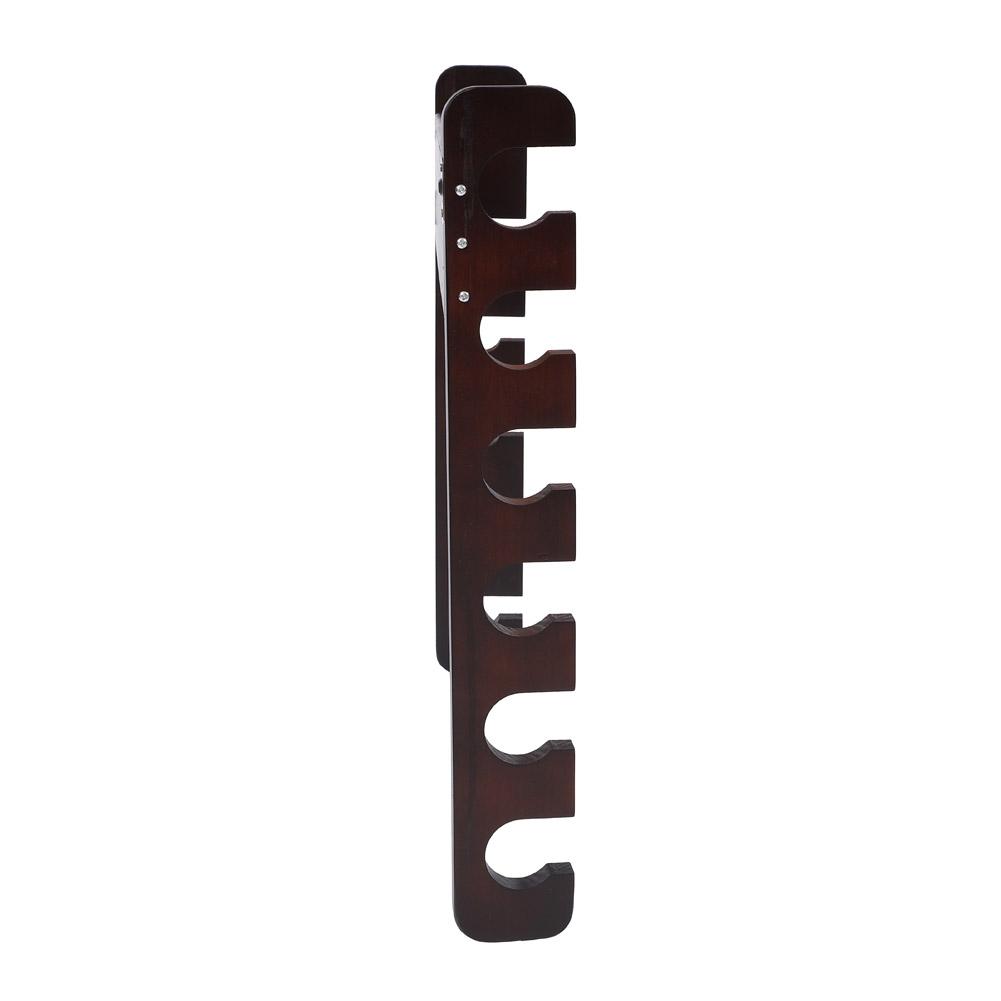 Wood Fishing Rod Pole Reel Holder Mount Rods Rack Organizer Carrier Accessory (Teakwood Color)