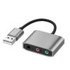 USB To 3.5mm Audio Converter for Live Streaming - External Driver-Free Sound Card