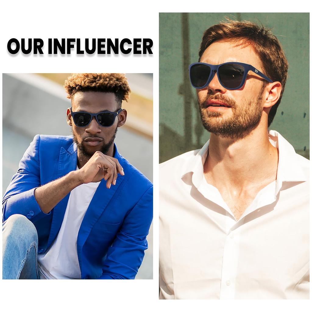 DUCO Sunglasses for Men and for Driving and Everyday UV400 Sunglasses 3002 Women, Polarized, Use, Protection, Stylish, (Blue-Gray)