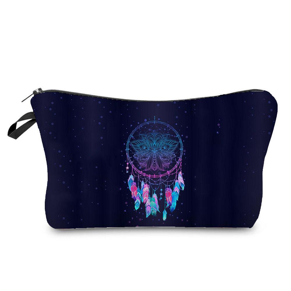 Women Dreamcatcher Print Cosmetic Bag Toiletries Organize Travel Storage Case
