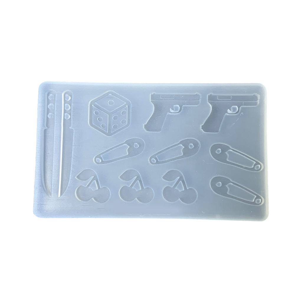 Silicone Mold Cherry Shaped Accessories Mould Unique Epoxy Resin Jewelry Making Molds for Crafting Enthusiasts