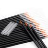 50/100Pcs Micro Disposable Eyeliner Brush Precision Lip Liner Contour Brush with Cap   Women