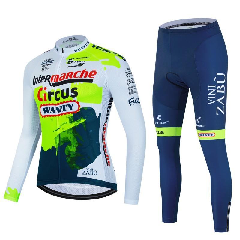 Cycling Suit Men's Long Sleeve Suit Bicycle Quick Drying Breathable Road Bike Cycling Suit
