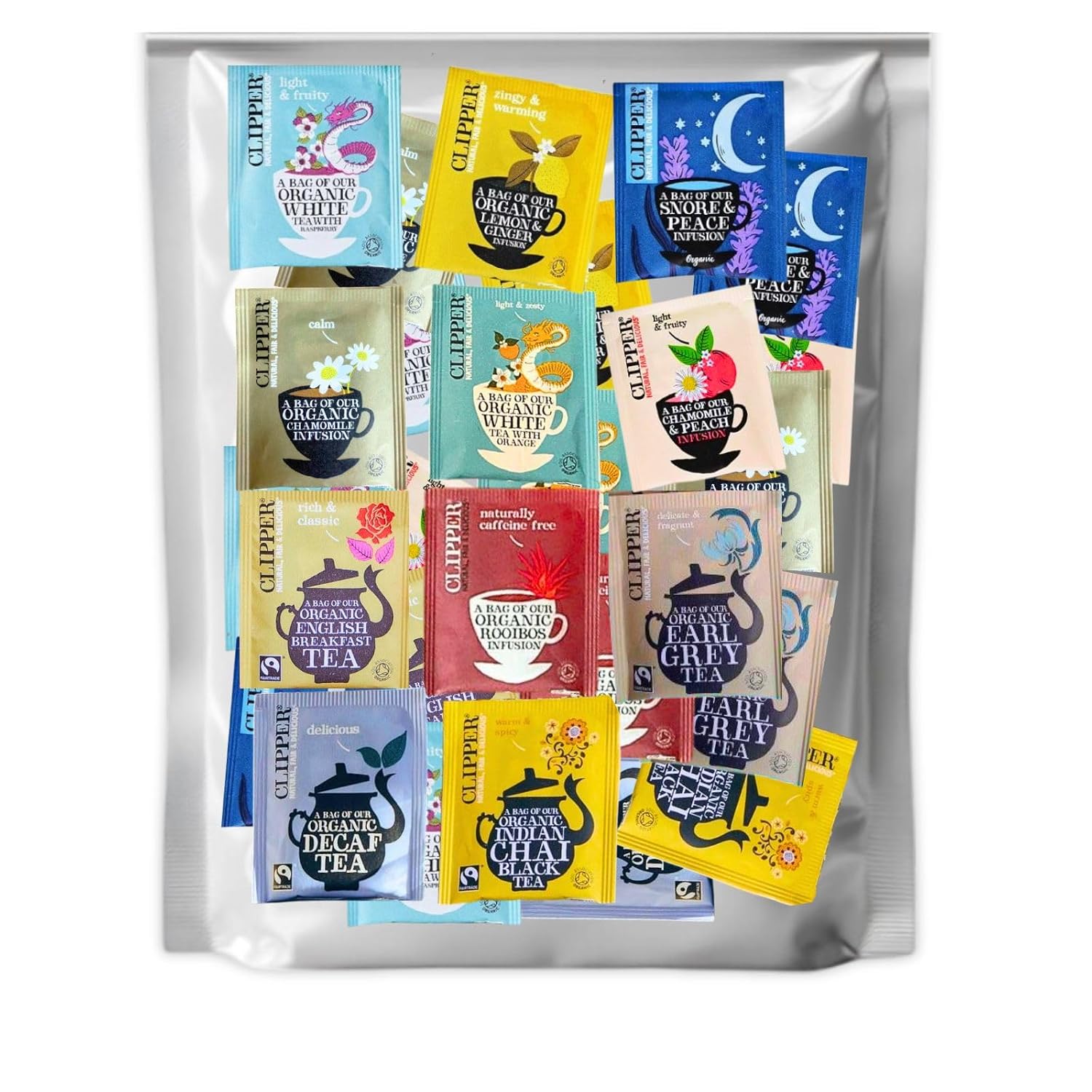 Black Tea Clipper Assortment Set 11 Types 22 Bags Fair Trade GOS