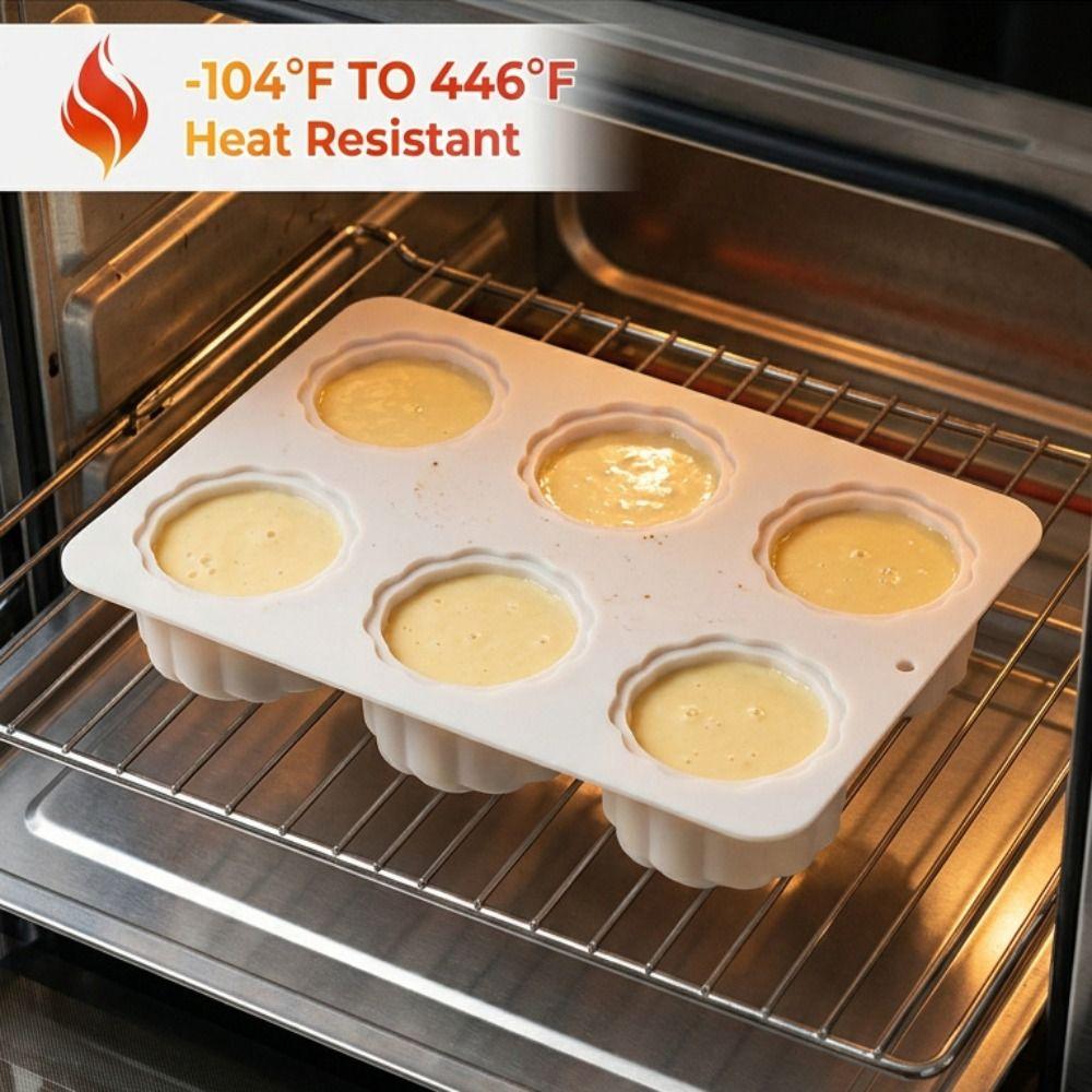 6-Cavity Chocolate Dessert Mold Creative DIY Baking Cake Molds Pastry Making