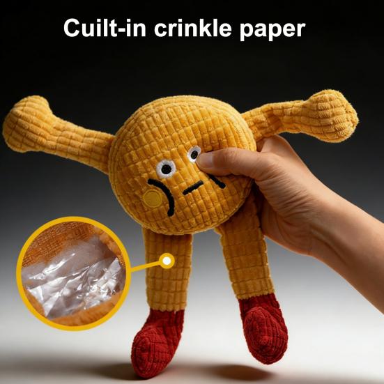 Crinkle Sound Cat Toy Catnip Cat Chew Toy Interactive Plush Waffle Kitten Teething Toy for Indoor Cats Biting Entertainment