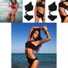 Elegant Sexy One Piece Women Hollow Swimsuit Bikini With Padded Swimwear Shoulder