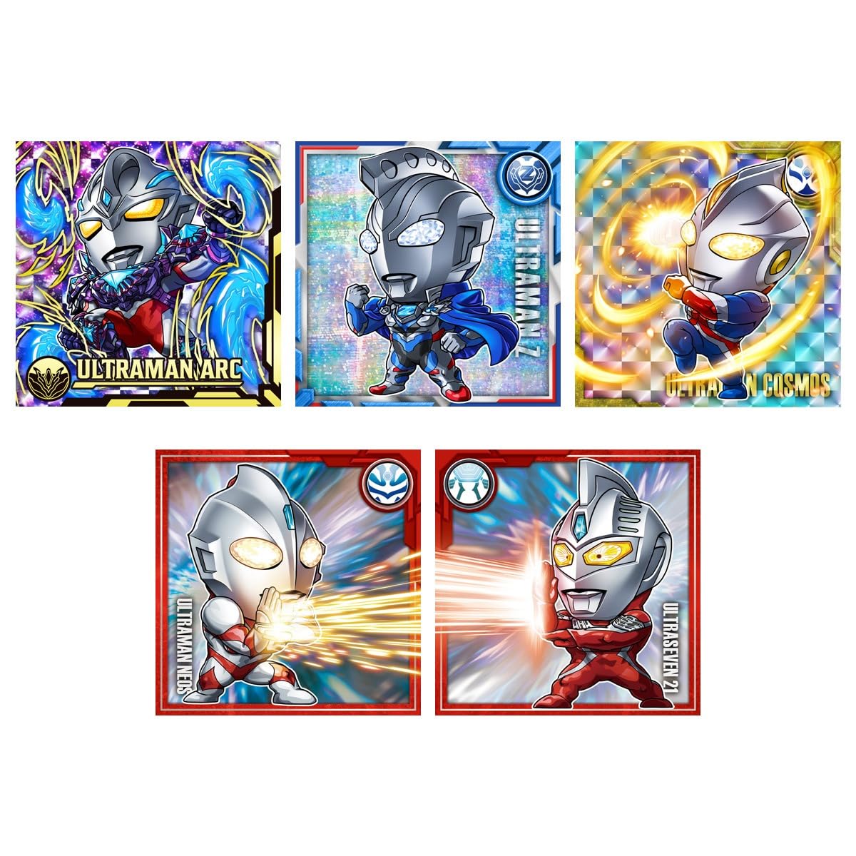 

BANDAI Ультрамен Печенье с ванильным кремом Набор из 5 вафель. (Конфеты-игрушки) [Коробка 20]