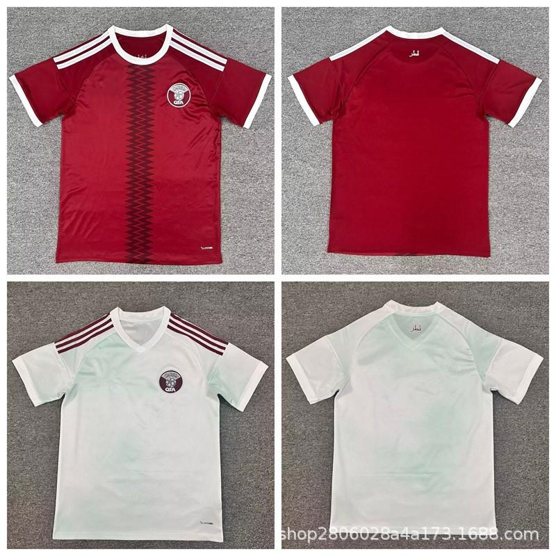 Mens Soccer Jersey 2026-2027 Qatar National Team Home Away Short Sleeve Football Shirt Training Match