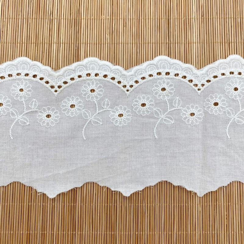 1 Yard Spitze Stoff Baumwolle Stickerei Band DIY Nähen Spitze Kleid Kinderkleidung Zubehör