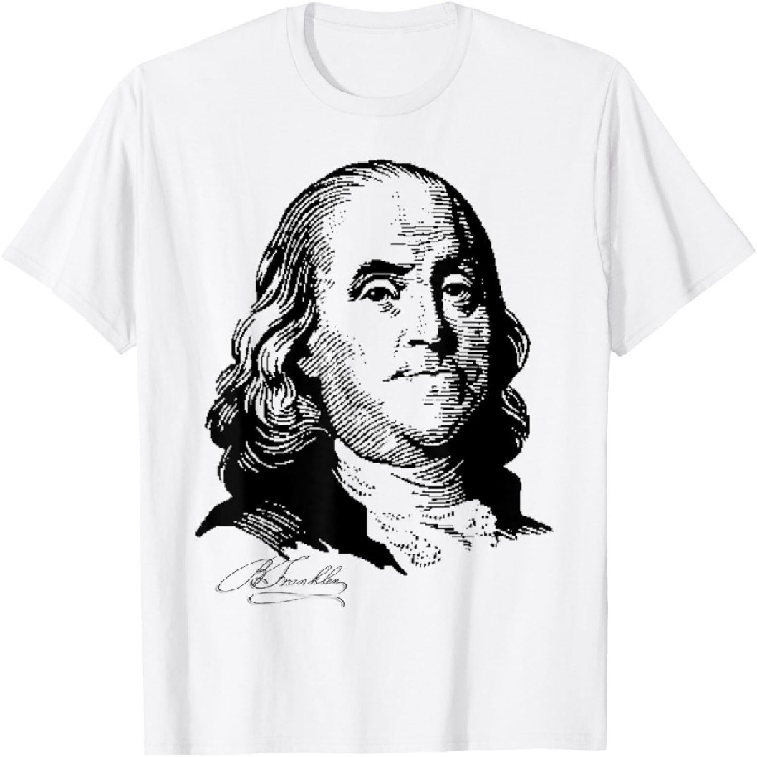 Benjamin Franklin We The People Constitution T-Shirt XXXXXL белый
