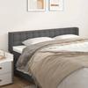 Maison Exclusive - Tête de lit avec oreilles Gris 203x16x78/88 cm Similicuir