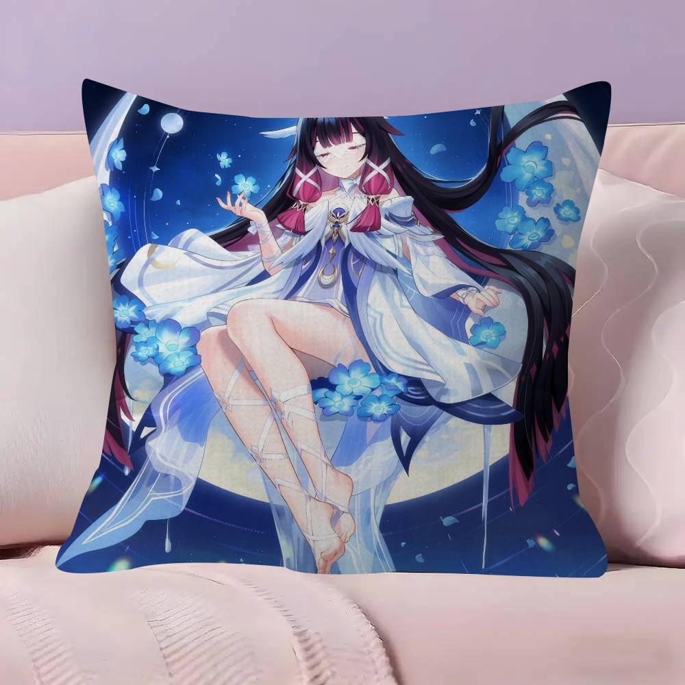 Genshin Impact Columbina cushion  Pillow Cover Design cushion Cover decor Holiday Decorati