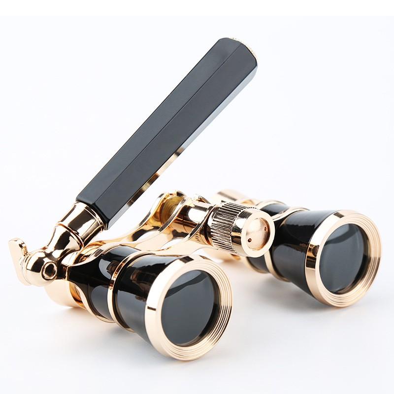 Compact Opera Binoculars Theater Concert Viewing Mini Pocket Scope Vintage Style Handheld