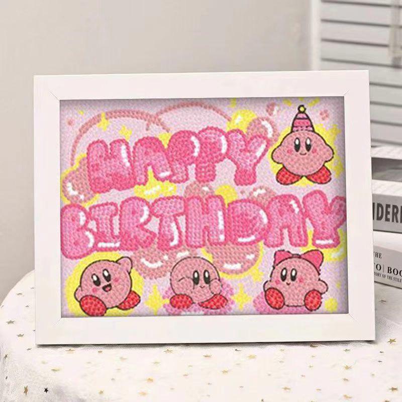 Kuromi Cartoon Diamond Painting Kit: Peace & Joy DIY Gift for Students and Kids.
