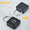 Anti-theft Smart Padlock Waterproof Electronic Door Lock Cabinet Fingerprint Lock  Outdoor